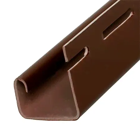 Планка J-trim цокольная коричневая (3,0м) Альта-Профиль-0